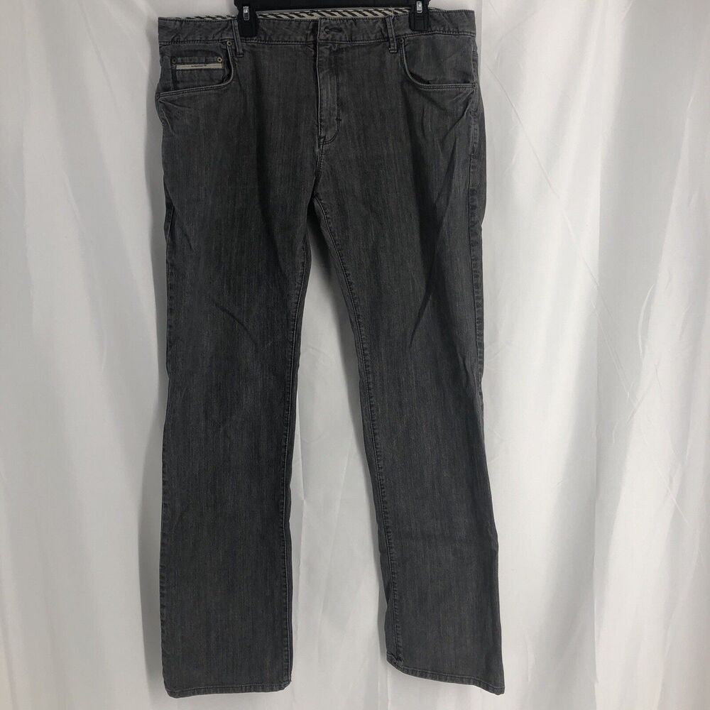 Vans Off The Wall V66 Jeans 38x34 Mens Gray Denim Skater Straight Leg Casual